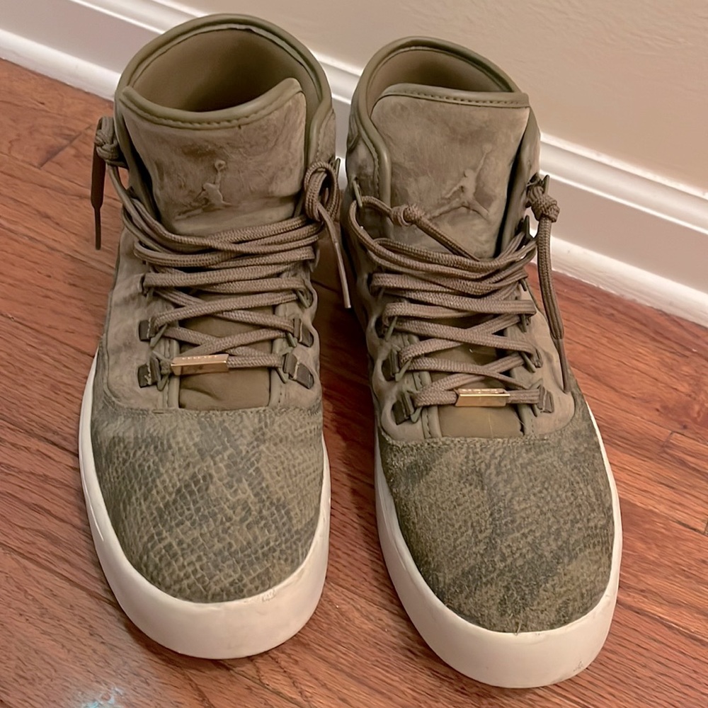 Jordan Westbrook 0 Green Snake Skin Sneakers